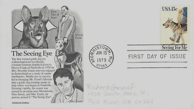 U.S. FIRST DAY SEEING EYE DOG.    Scott # 1787  ( inventory # Z898 ) - Image 1 of 2