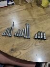 Lot Of 17 All Craftsman Socket Extensions 1-6” 1/4 3/8 1/2” Drive