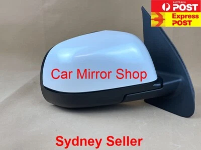 NEW DOOR MIRROR FOR NISSAN MICRA 2011 ONWARD K13 RIGHT DRIVER SIDE, WHITE - Image 1 of 3