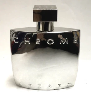Chrome by Azzaro Eau De Toilette Spray 100ml/3.4fl oz NO BOX & SCRATCHED BOTTLE - Picture 1 of 2
