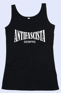 CAMISETA TIRANTES MUJER ANTIFASCISTA - Imagen 1 de 2