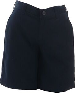 Lands' End Boy's UNF PLT Front Chino Short Classic Navy 7 # 231149