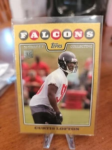 2008 Topps CURTIS LOFTON #410 - RC - Gold - Falcons #d /2008 - Picture 1 of 3