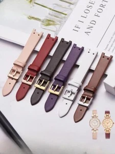 Anne Klein Genuine Leather Watch Strap AK2156 2157 2618 Retro Sweatproof 12x6mm - Picture 1 of 24
