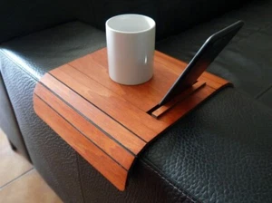 Flexible Sofa Arm Table with Phone and Tablet Stand, Small Slinky Over the Couch - Picture 1 of 10