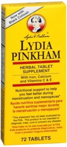 Lydia Pinkham Herbal Tablets - 72 Tablets - Picture 1 of 1