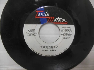 MICHAEL JACKSON nr mint 45 rpm ROCKIN' ROBIN b/w LOVE IS HERE AND NOW YOU'RE GON - Image 1 of 2