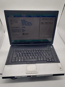 Sony Vaio VGN-BX51XP 15.4" Laptop Intel Centrino duo 2GHz 5272J - Afbeelding 1 van 5