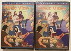 Animated Stories From The New Testament Music Video Volumes 1 and 2 DVD NEST NEW - Picture 1 of 2