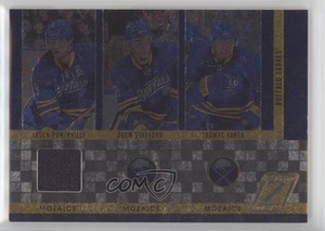 2010 Zenith Mozaics Single Materials Jason Pominville Drew Stafford Thomas Vanek