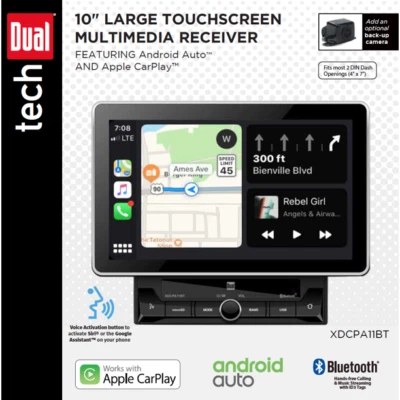New Dual DMCPA11BT Digital Media Receiver 10.1" 2019-2020 Ford Ranger Bluetooth - Image 1 of 3