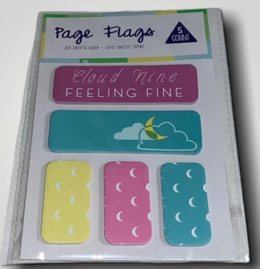 Hergestellt für den Einzelhandel 5 Stück Seitenflaggen Wolke neun 20 Blatt je 100 Blatt insgesamt - Bild 1 von 1