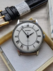 Seconda Vintage Soviet Man Watch 19 jewels mechanical USSR - Picture 1 of 12