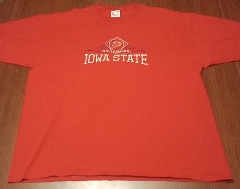 VTG Cadre Athletic Iowa State Cyclones T-shirt Men's XL Red Made In USA Cover