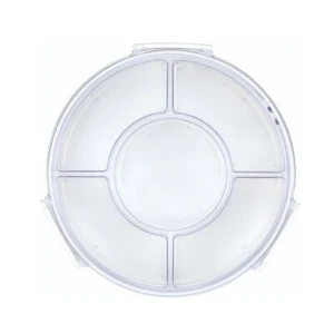 Airtight 5-Compartment Removable Divided Serving Tray with Lid Portable - Picture 1 of 7