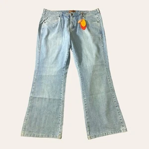 Lee Jeans Womens 22 (40x31) Flare High Rise One True Fit Slimming Denim NWT - Picture 1 of 14