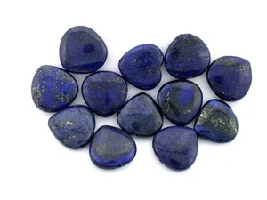 TWO 19mm to 21mm Heart NATURAL Lapis Gemstone Gem Stone Bead Beads EBS8459 - Picture 1 of 1