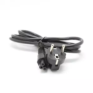 NEW Notebook Power Cord Cable Lead 3 Pin Prong Adapter Charger European EU - Picture 1 of 7