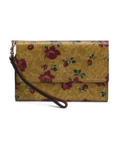 Patricia Nash Marsiliana Mirror Leather Wristlet in Western Lace Print NEW - Picture 1 of 5