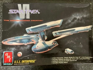 AMT ERTL Star Trek VI USS Enterprise & Shuttlecraft Model Kit #8617 - Picture 1 of 4