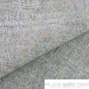 Harris Tweed Cloth Beige - Plain in Different Sizes - Picture 1 of 2