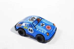 Coche de carreras azul. Coche de juguete de hojalata/retro/relojería - Imagen 1 de 3