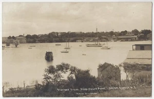 1908 Sacket Harbor, New York - ECHTFOTO Boote & Hafenansicht - alte Postkarte - Bild 1 von 2