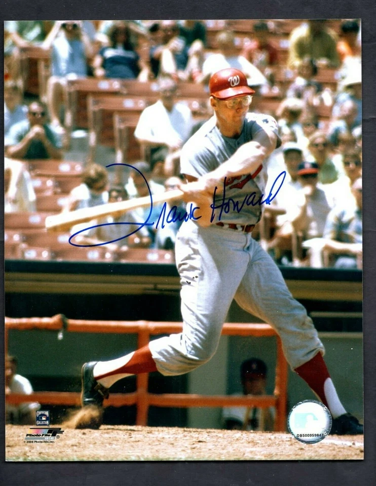 Frank Howard Signed Autographed 8 x 10 Photo batting Washington Senators - Image 1 of 1