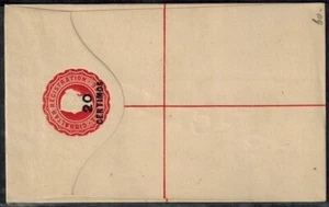 Gibraltar 1890 QV Registered Letter 2d Red w/ 20 CENTIMOS OVPT & SPECIMEN RARE - Picture 1 of 2