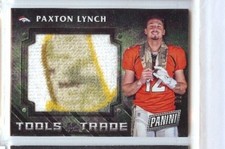 PAXTON LYNCH 2016 PANINI BLACK FRIDAY TOOLS OF THE TRADE GALACTIC #2/10 RELIC  