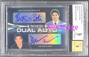 2019 POP CENTURY DUAL AUTO:BRANDON ROUTH/DEAN CAIN #1/5 AUTOGRAPH SUPERMAN BGS 9 - Picture 1 of 6