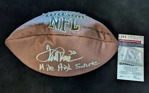DENVER BRONCOS TERRELL DAVIS SIGNED INSCRIBED NFL FOOTBALL JSA COA - Picture 1 of 2