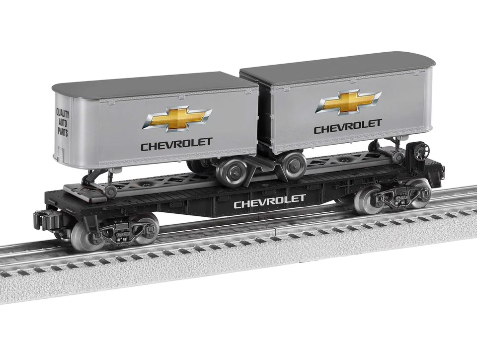 Lionel 2228450 - Flatcar with CHEVY Piggyback Trailers - NIB - Brand New in Box - Image 1 of 1