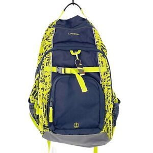Lands End Large Backpack Blue and Green Kids School Bag 20 Inch Travel Student
