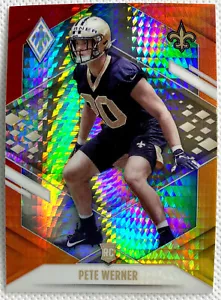2021 Panini Phoenix Pete Werner novato Fire Burst tarjeta radiocontrol 168 New Orleans Saints - Imagen 1 de 2