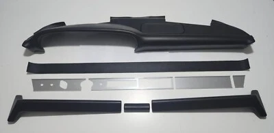 NEW Dashboard + Knee Pad + Aluminium trim For Porsche 911 912 930 BLACK 1969-73 Foto 1 de 4