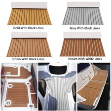 900X2400MM EVA TEAK TAPPETO ADESIVO SCHIUMA BARCA YACHT NAUTICO PAVIMENTO PIANO
