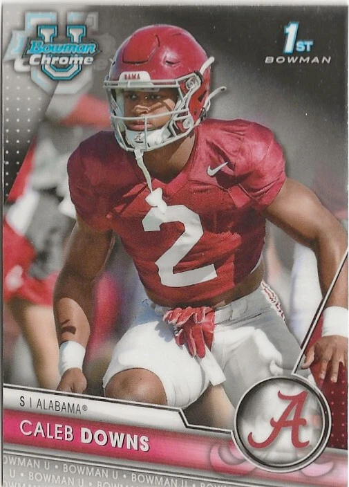 2023 Bowman Chrome University Caleb Downs Rookie RC Ohio State Buckeyes (D) - Image 1 of 1