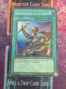 Yu-Gi-Oh! TCG Refuerzo del Ejército LOD-028 Súper Raro 1ª Edición Casi Nuevo/LP - Imagen 1 de 5