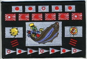 USS Plaice SS 390 - Battleflag BC Patch Cat No C5880 - Imagen 1 de 1
