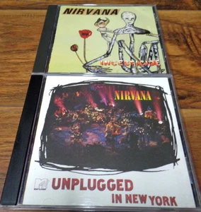 NIRVANA UNPLUGGED LIVE IN NEW YORK + INCESTICIDE VGC USED (GEFFEN) - Imagen 1 de 4