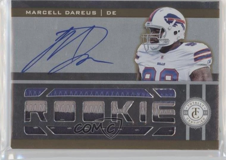 2011 Totally Certified Freshman Fabric Gold /25 Marcell Dareus Rookie Auto RC - Image 1 of 2