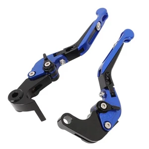 ˜1 Pair Folding Clutch Lever Aluminum Alloy Adjustable Motorcycle Clutch Brake - Picture 1 of 23