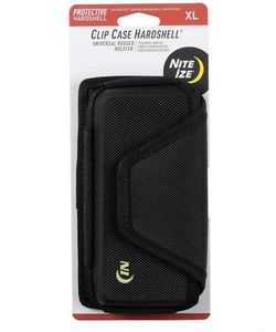 Nite Ize Black Universal Hardshell X-Large Holster Case Rugged Pouch w/Belt Clip - Picture 1 of 6