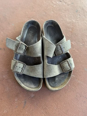 Birkenstock Arizona Suede Sandals Size 38 Brown - Image 1 of 3