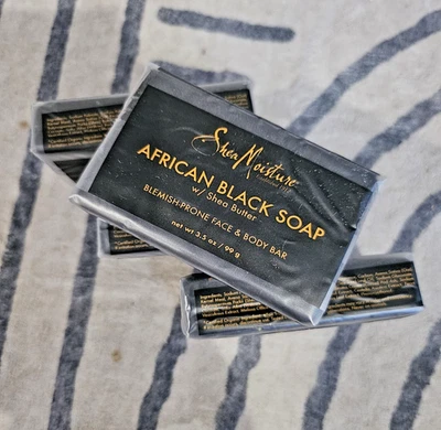 Shea Moisture африканское черное мыло с маслом ши 3,5 унц - упаковка 4 шт. - Изображение 1 из 3