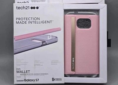 New Evo Wallet Case for Samsung Galaxy S7 Pink  - Image 1 of 4