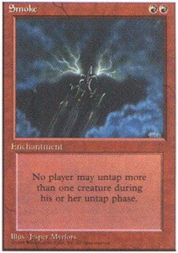 FBB Korean Smoke ~ Heavily Played 4th Edition Fourth Foreign Black Border Stock  - Image 1 of 1