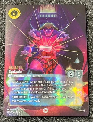 GOLIATH CLAN LEADER ENCHANTED 238/204 DISNEY LORCANA WHISPERS in the WELL - Image 1 of 2