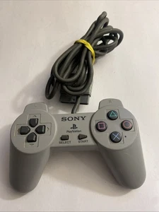 Sony PlayStation PS1 Offizieller Original Zubehör Hersteller Grau Controller SCPH-1080 Getestet - Bild 1 von 6